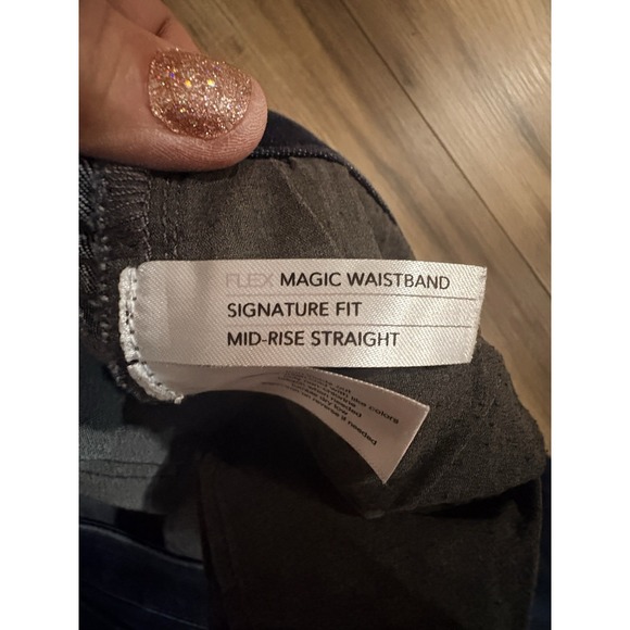 Lane Bryant Mid-Rise Straight Leg Denim Jeans Women's 20 Flex Waist Stretch - Picture 4 of 7